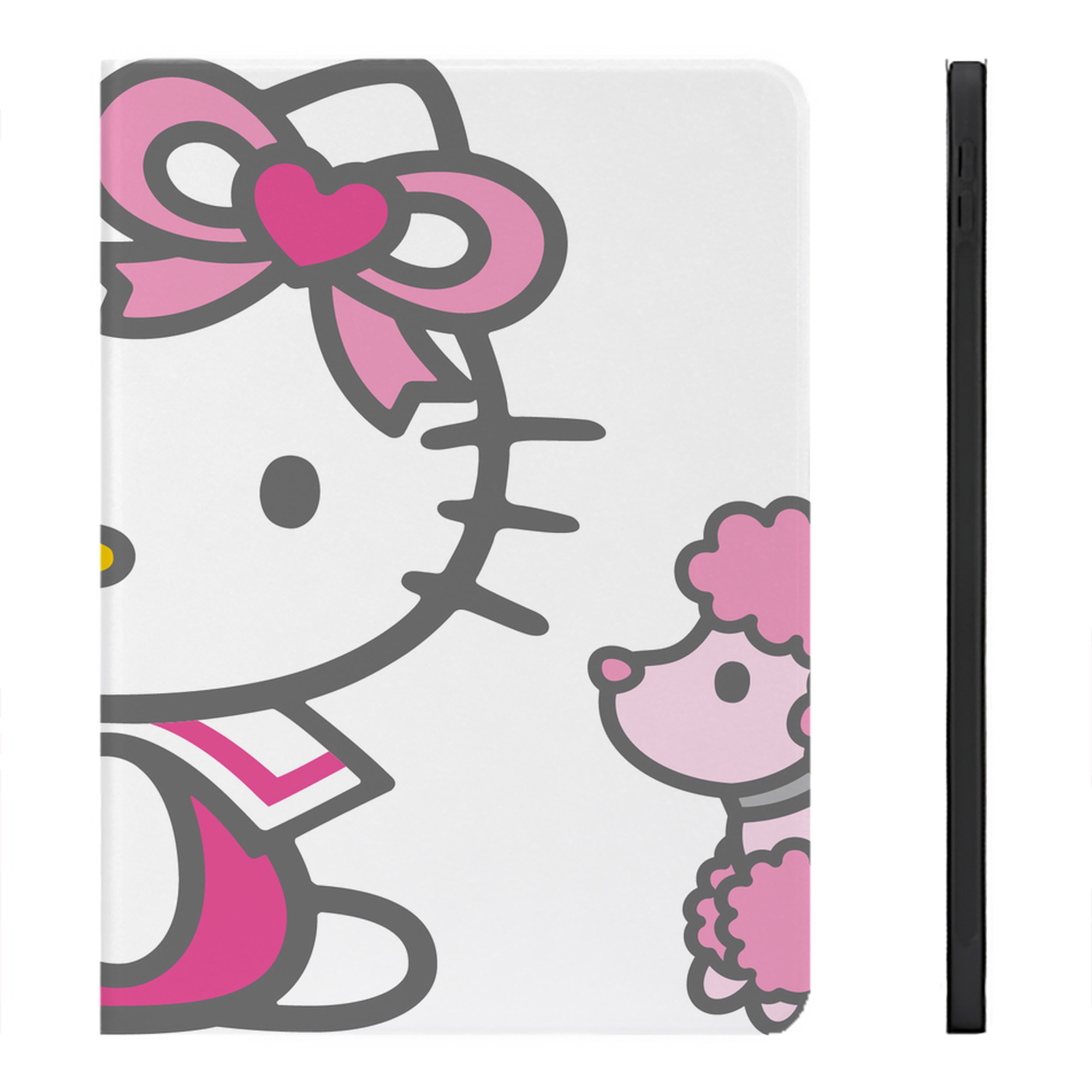 （画像用） Hello Kitty ハローキティ IPadケース ペンホルダー付き ブックスタイルデザイン
